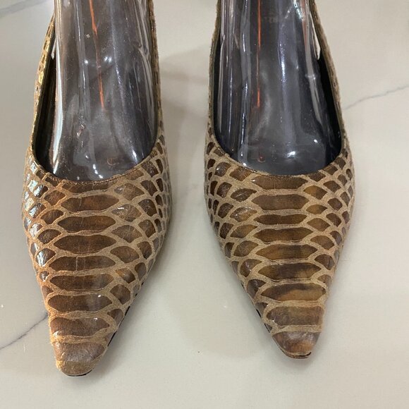 Stuart Weitzman slingback heel Snake Skin - Picture 2 of 10